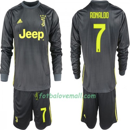 Levné Juventus Ronaldo 7 Dětské Alternativní Fotbalové dresy 2018/19 Dlouhý Rukáv